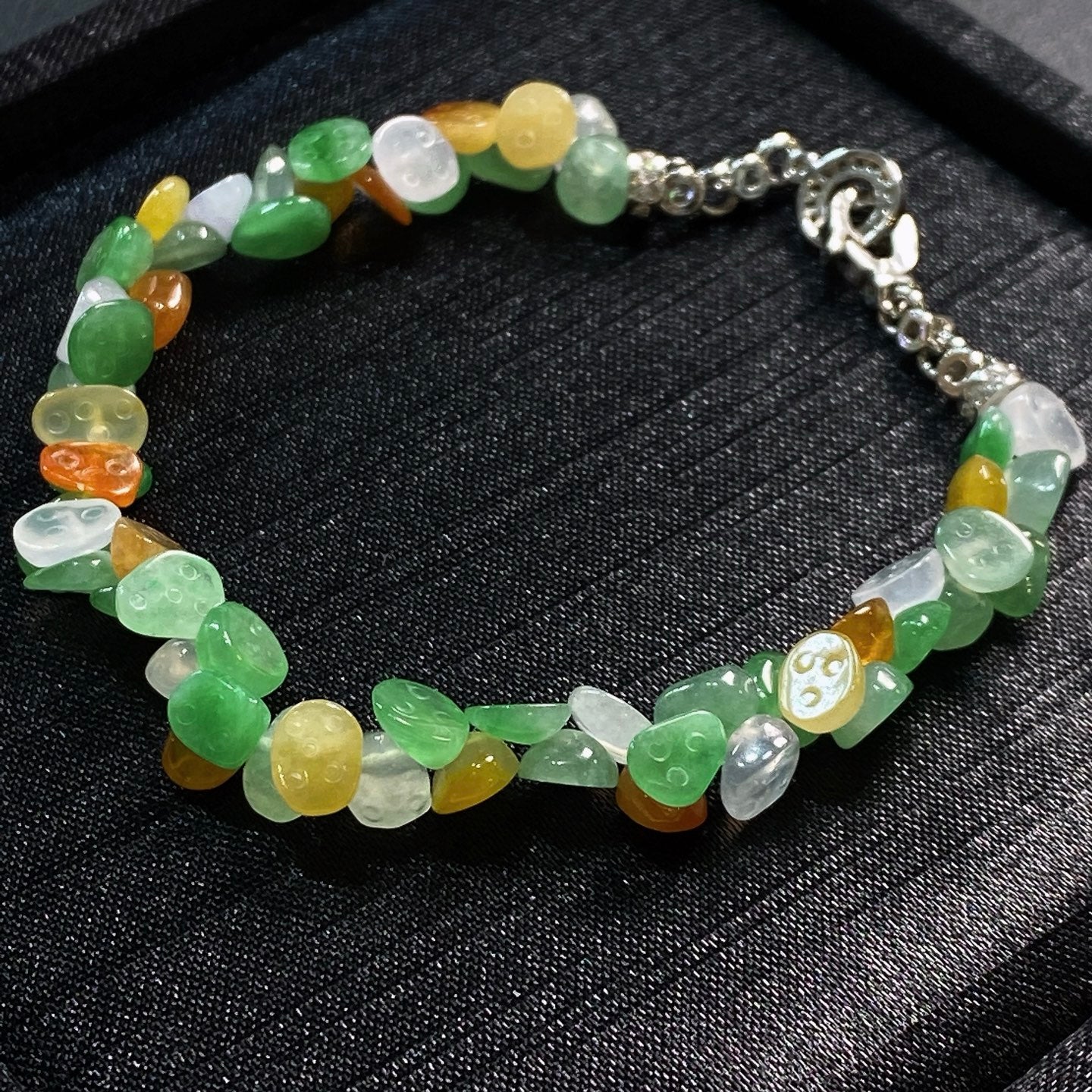 Jade - Bracelet Multi-Jade chips