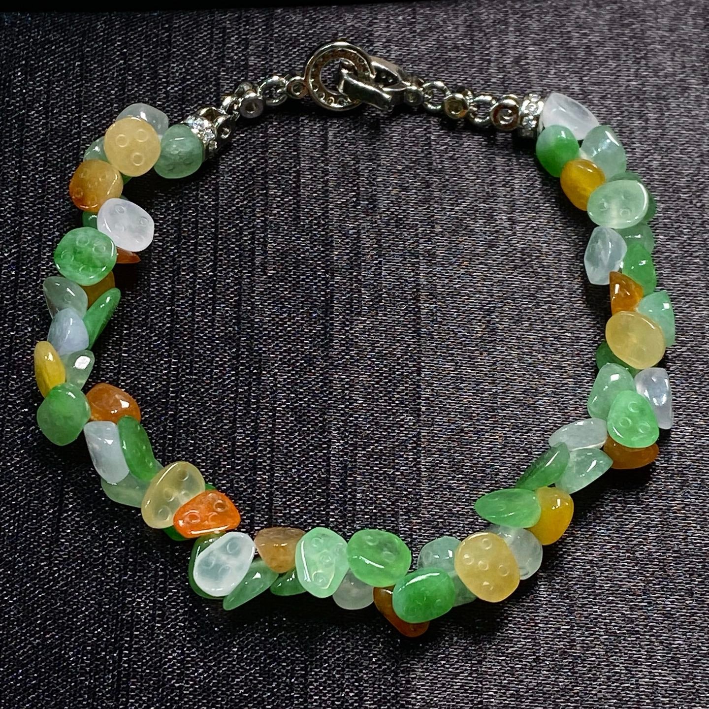 Jade - Bracelet Multi-Jade chips