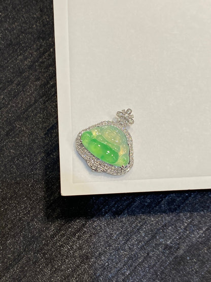 Jade - Pendentif Bouddha en Jade (Fo Gong)