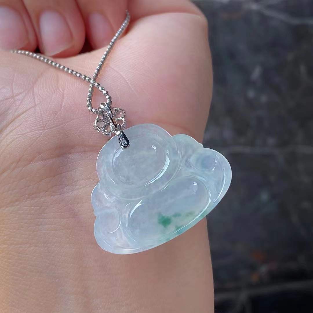 Jade - Pendentif Jade Bouddha –  Or 18K