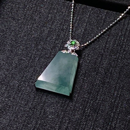 Jade - Pendentif Wu Shi Pai de Qualité Glace