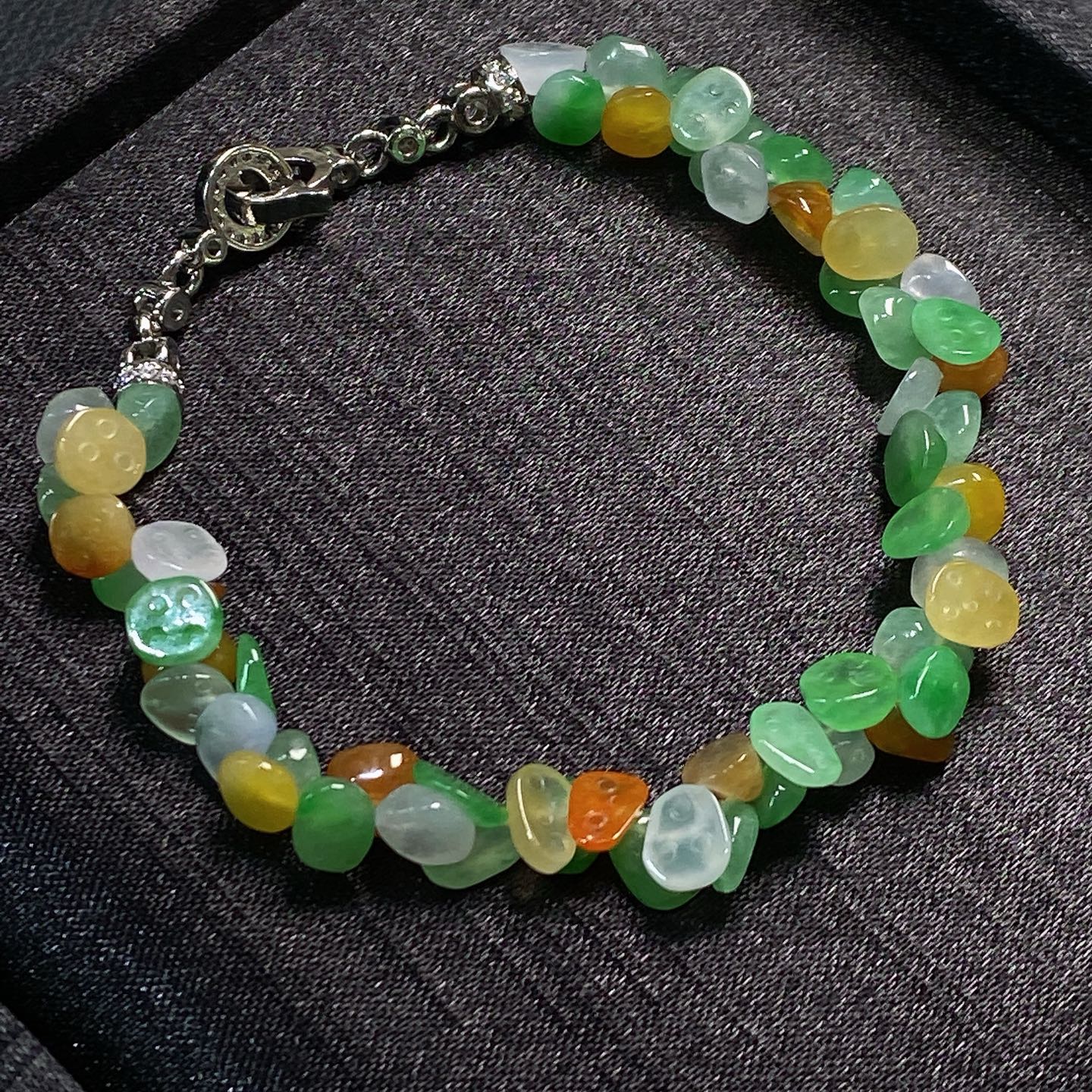 Jade - Bracelet Multi-Jade chips