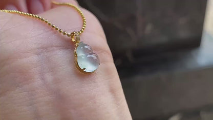 Jade - Pendentif en Jade Glacé – Gourde Hulu
